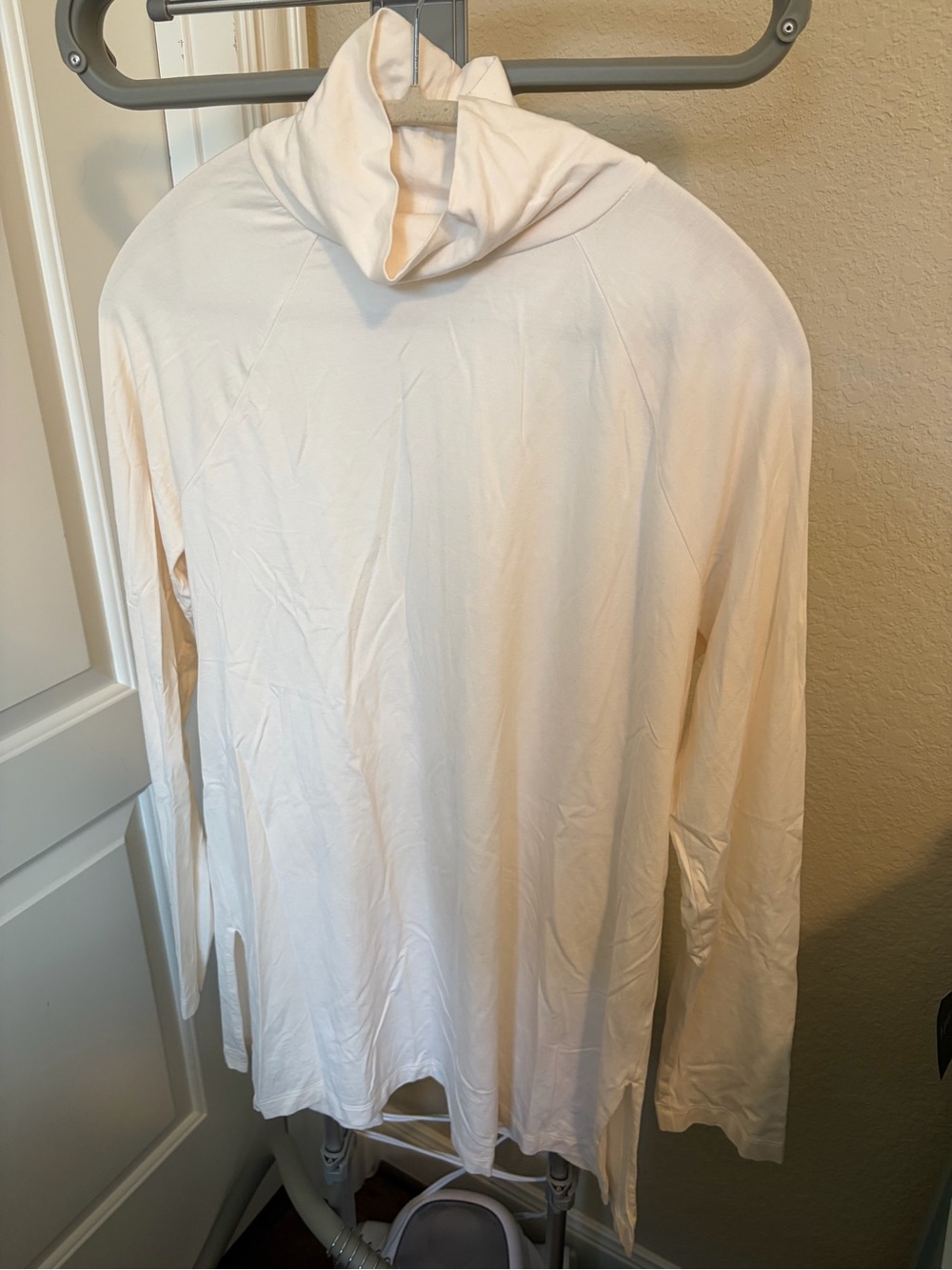 J. Jill Long-Sleeve Cream Turtleneck Tee - Tunic